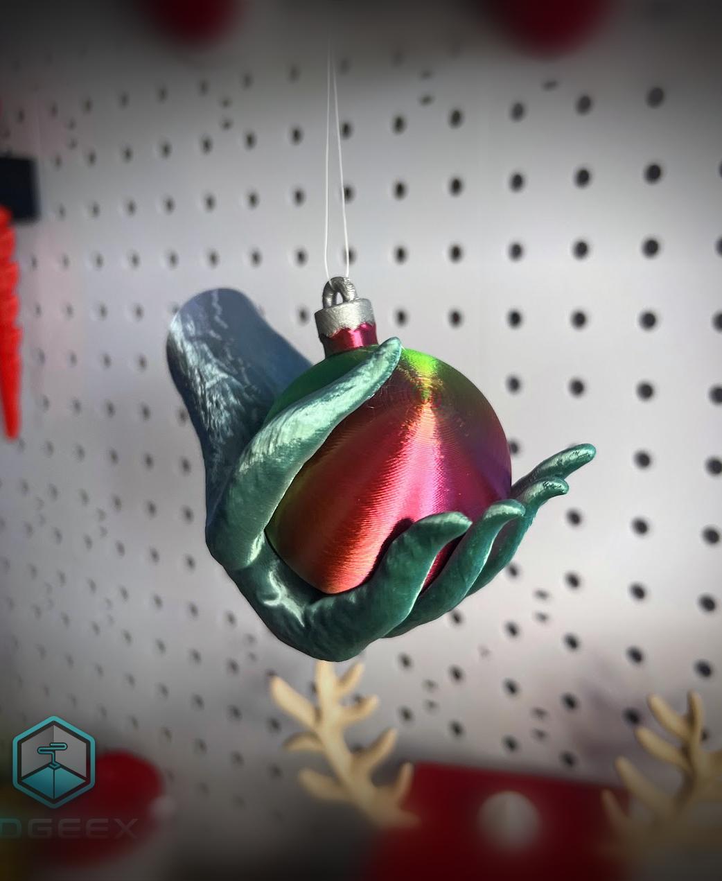 Grinch Hand Ornament 3d model