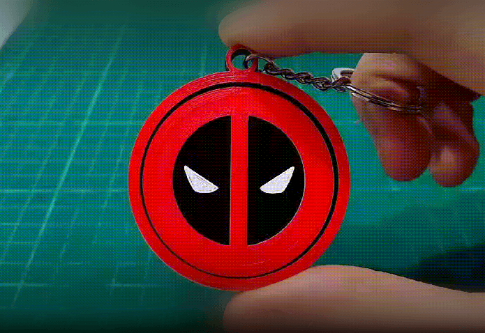 Deadpool Keychain 3d model