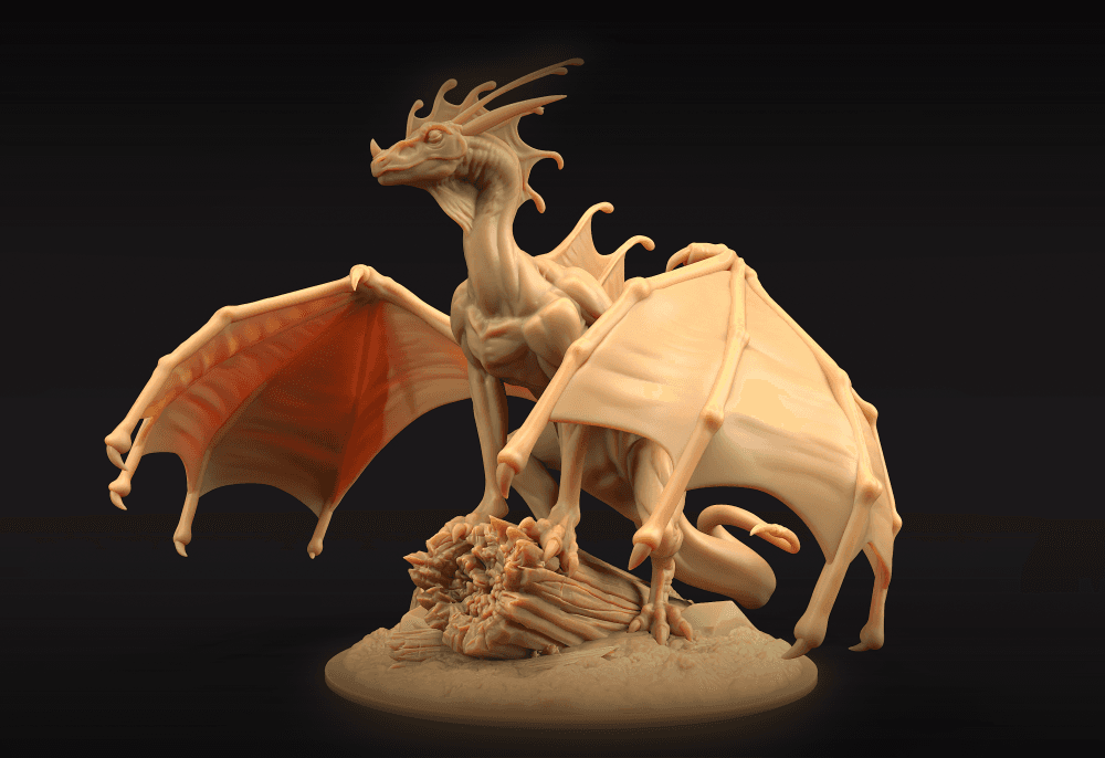 Indigo Fae Dragon 3d model