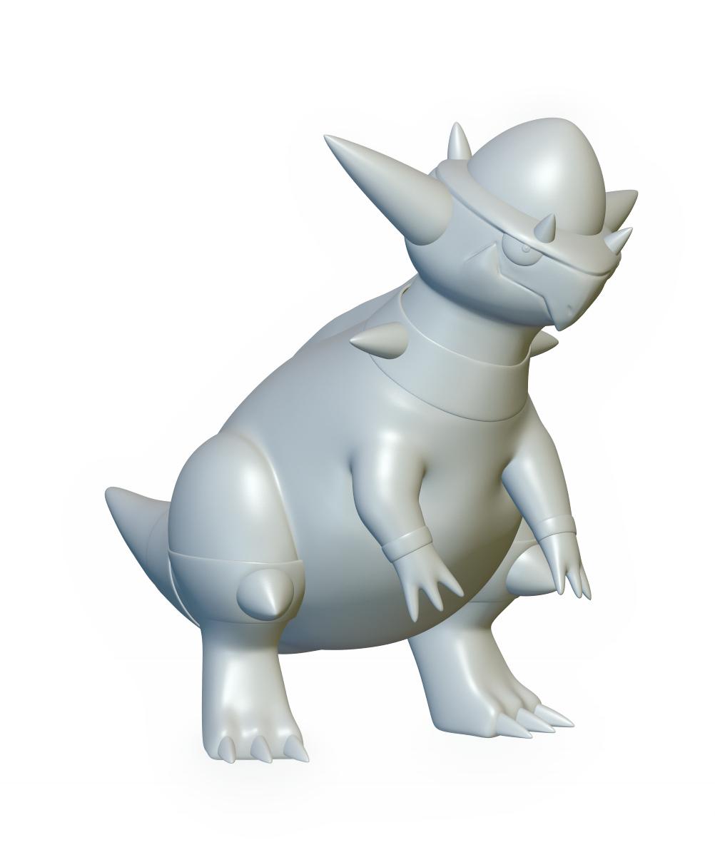 Pokemon Rampardos #409 - Optimized for 3D Printing 3d model