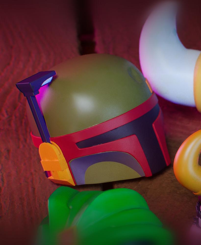 Li'l Boba Fett Head - #MASKtober - Star Wars Fanart Collectible 3d model