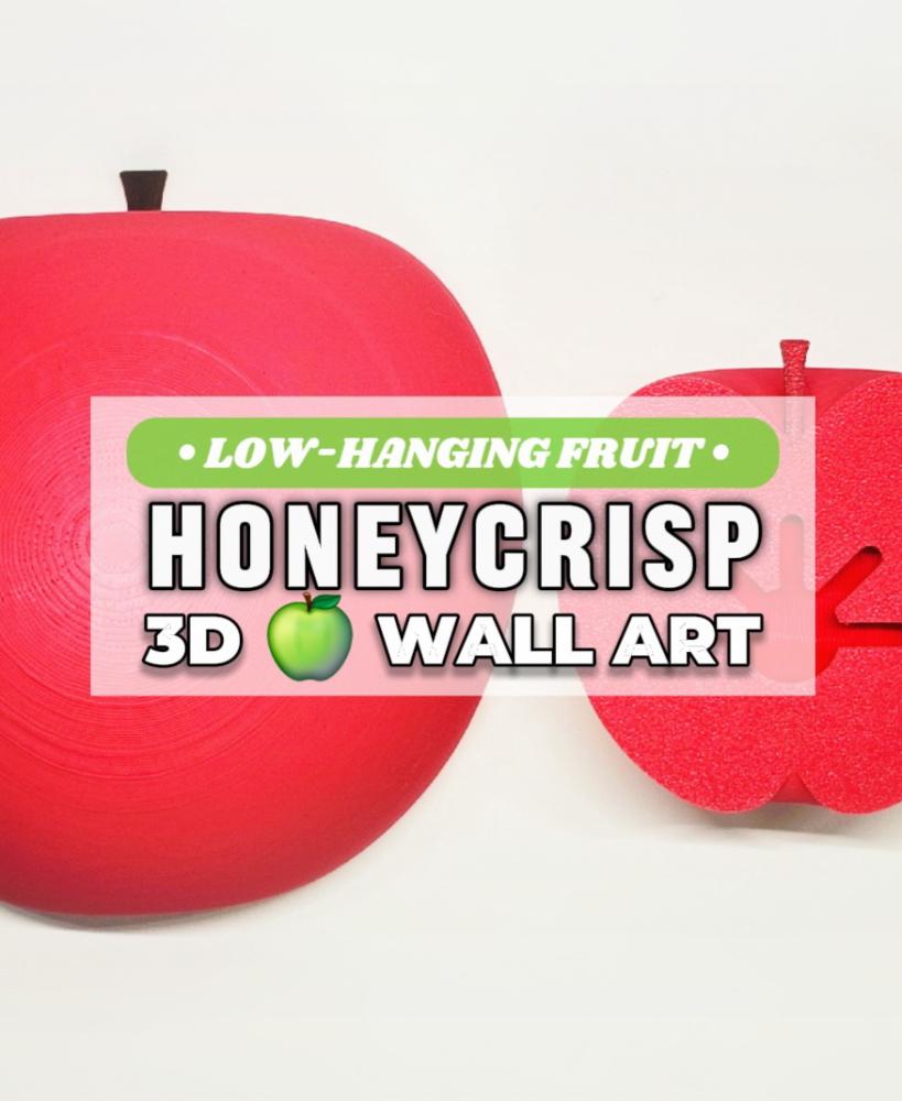 Jumbo Honeycrisp Apple Decorative Pop-Out 3D Wall Art :: The 'Low-Hanging Fruit' Collection 3d model