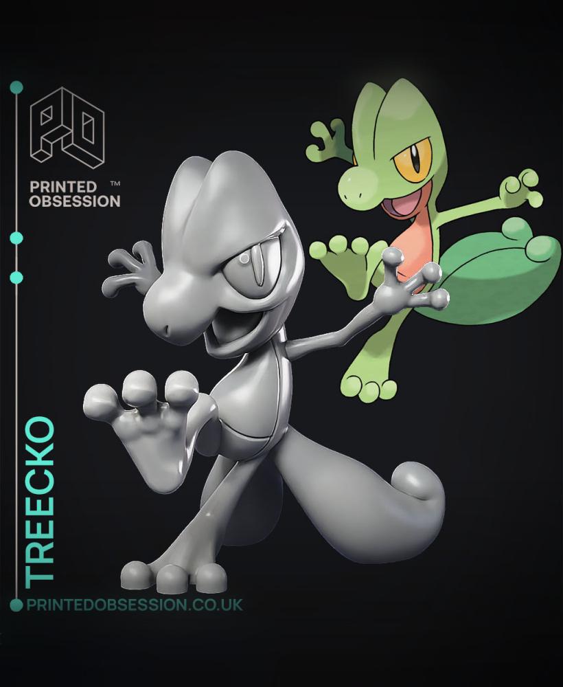 Treecko - Pokemon - Fan Art 3d model