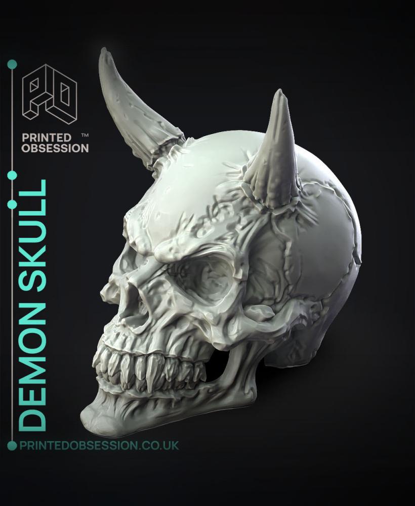 Demon Skull - Decoration 3d model