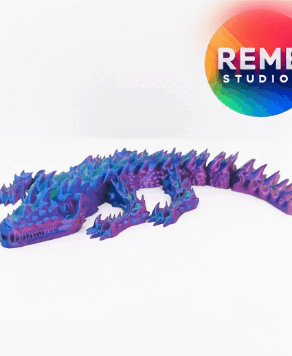 Articulated Dragon | Flexi Horn Dragon 3d model