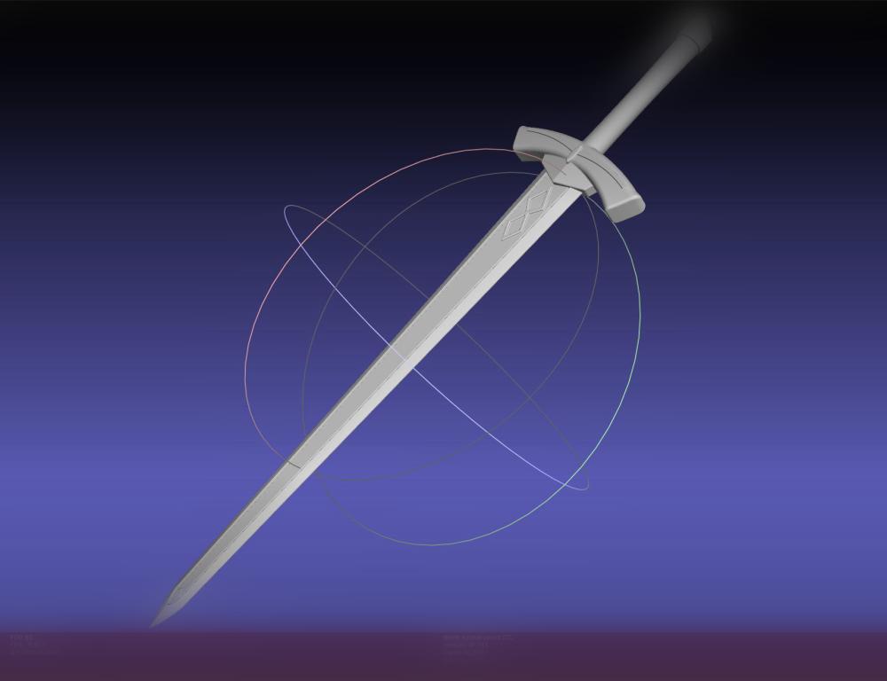 Genshin Impact Lumine Sword Assembly 3d model