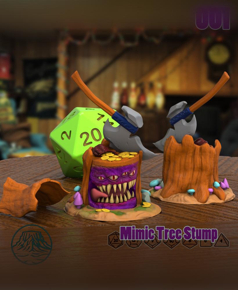 Mimic Tree Stump 3d model