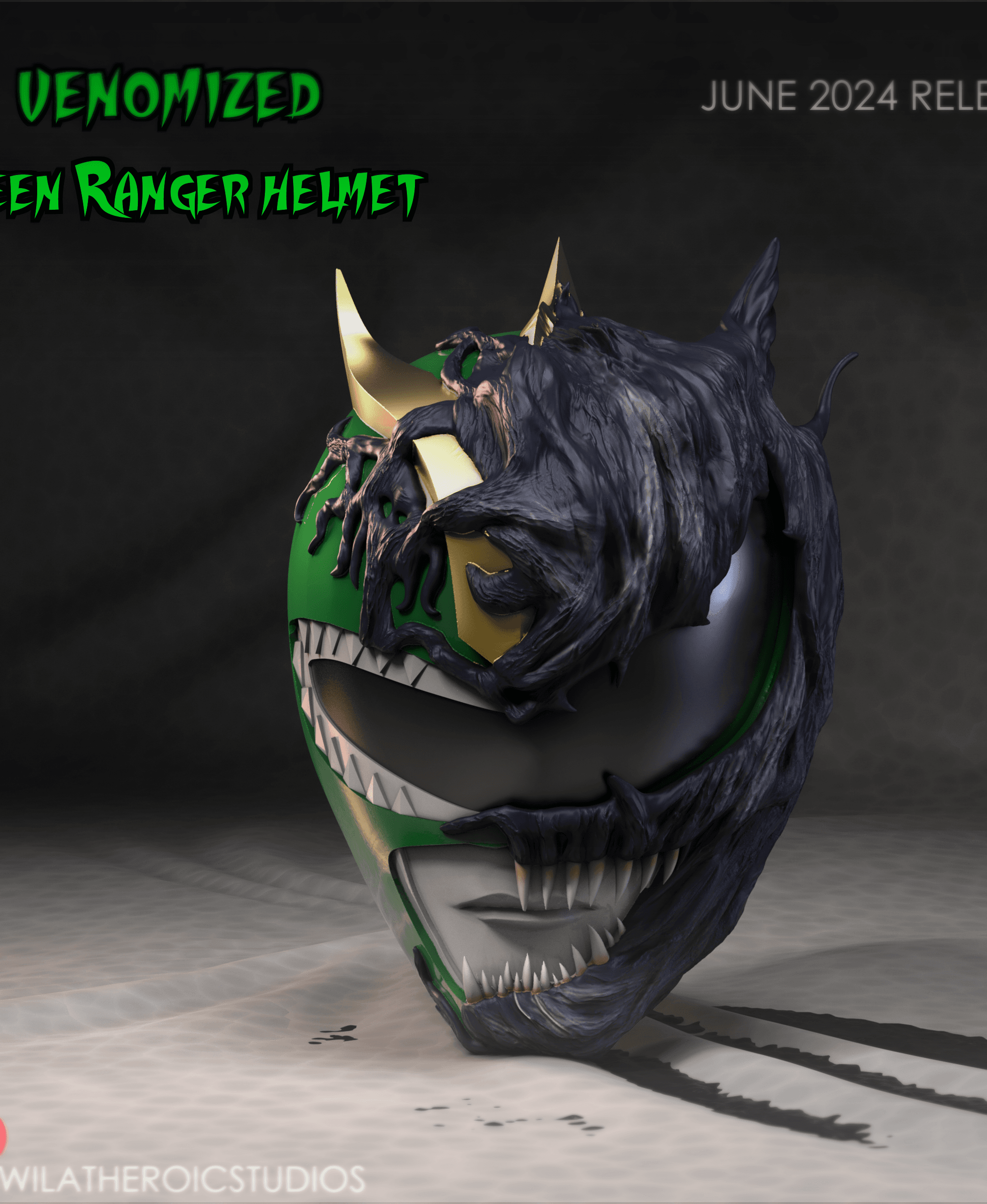 Venomized Green Ranger Helmet 3d model