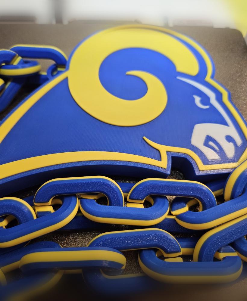 Los Angeles Rams Old Logo Big Emblem 3d model