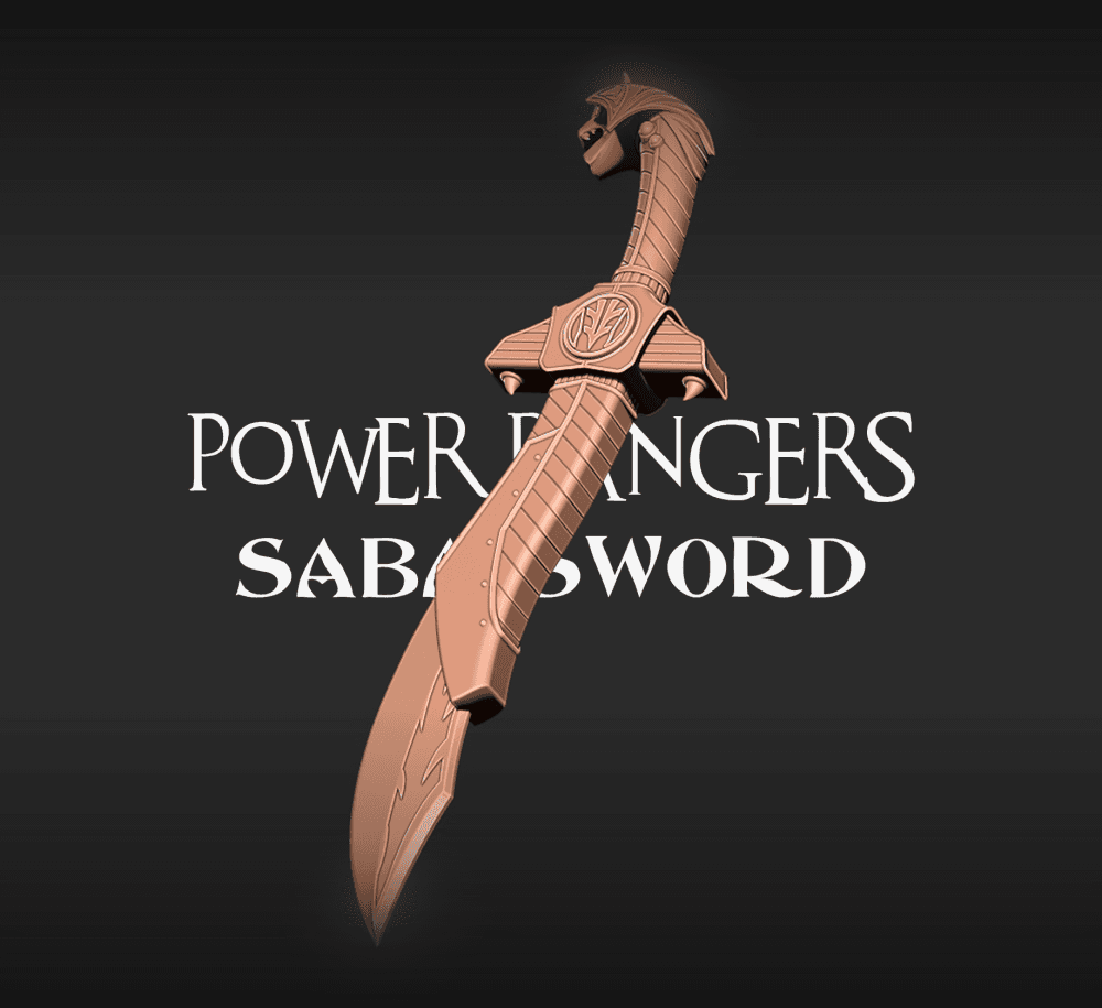 Power Rangers Saba Sword 3D print model 3d model