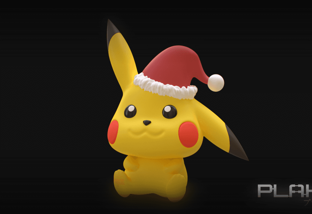 CHRISTMAS pikachu - CUTE PIKACHU stl files 3d model