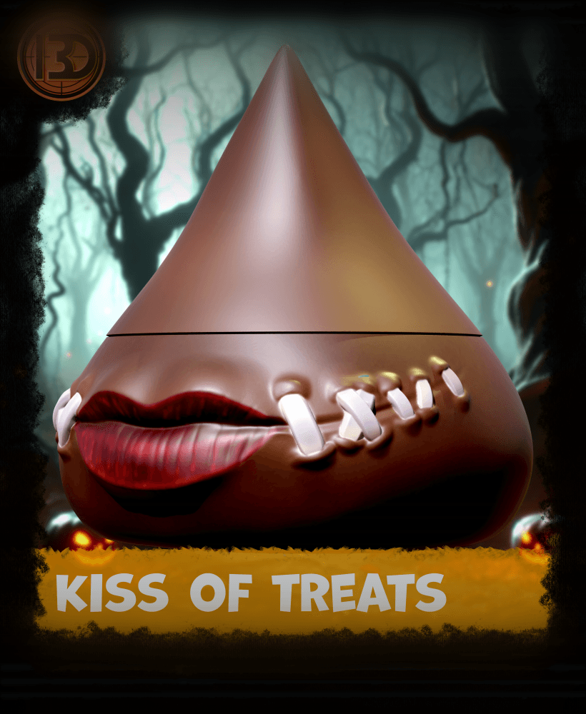 Kiss of Treats candy bowl 3d model