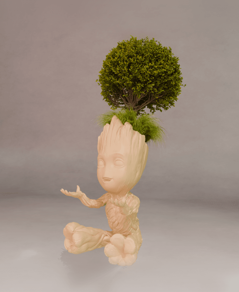 Baby Groot Pot 3d model