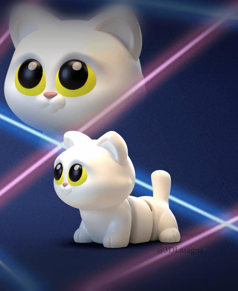 3DL Flexi Cat 3d model