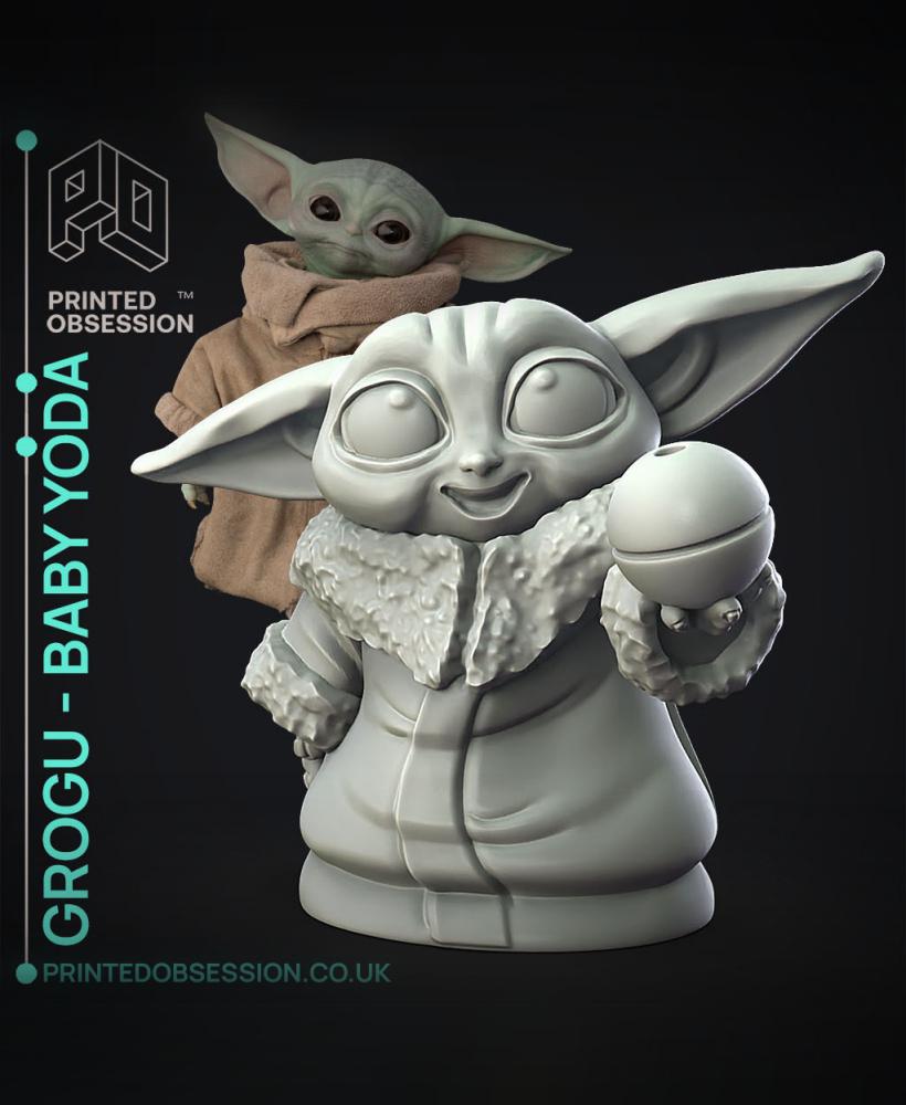 Grogu - baby yoda - Star Wars - Fan art 3d model