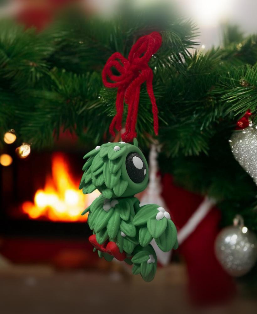 Hangable Mistletoe Turtle 3d model