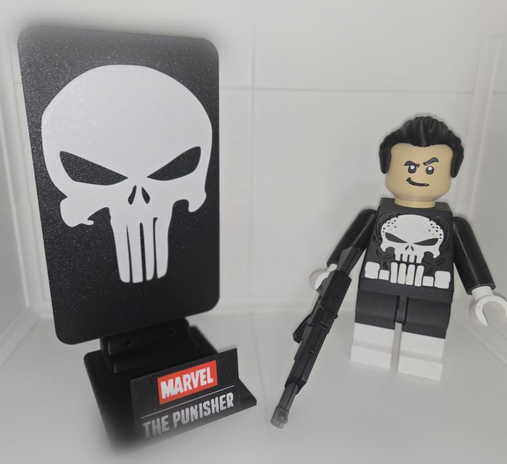 The Punisher Multicolor Nameplate 3d model