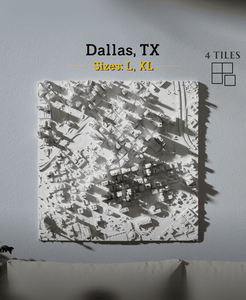 Dallas, TX - Large & Extra Large 3d model