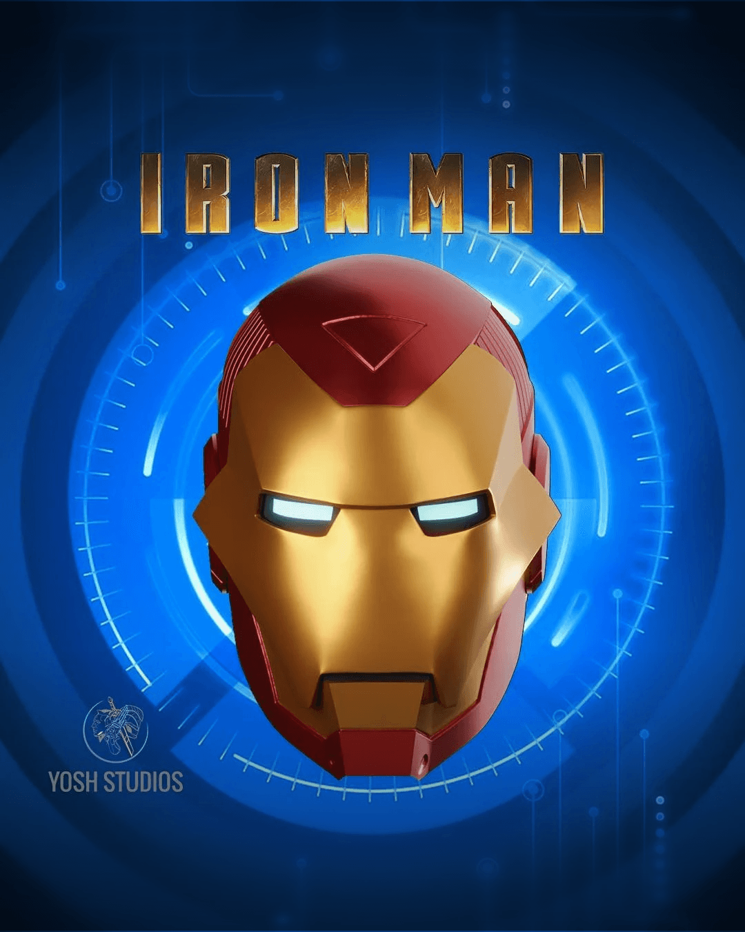 Iron Man Model 25 Helmet 3D Print File STL 3d model