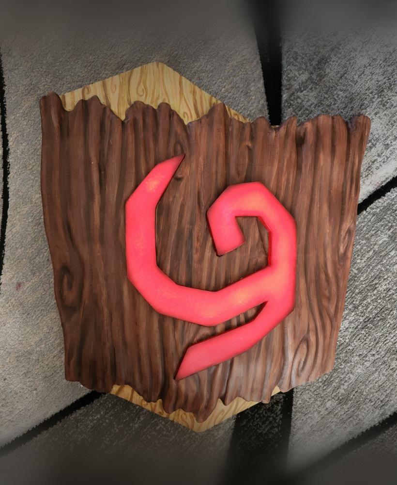 DEKU SHIELD FROM ZELDA THAT LIGHTS UP 3d model