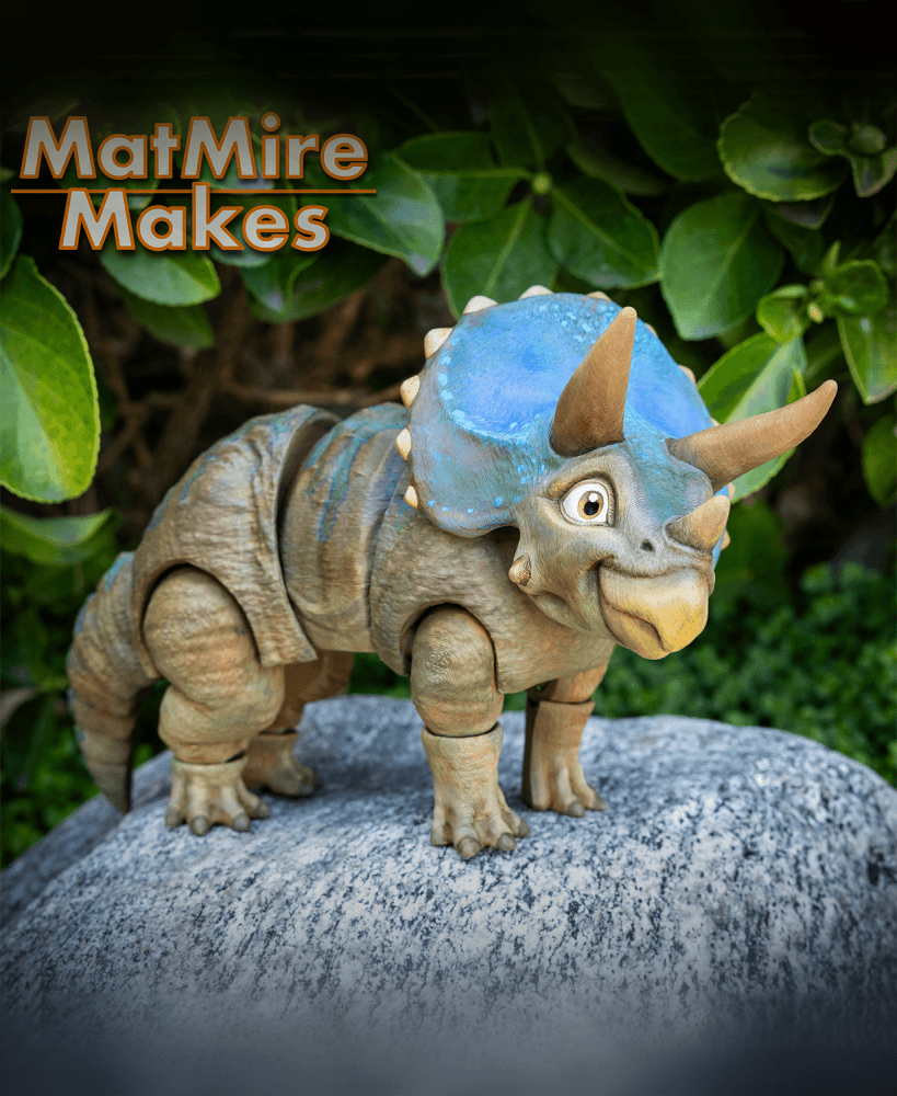 Triceratops - Articulated Figure 3d model