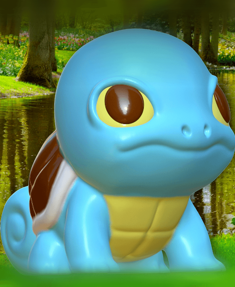 Baby Pokemon Squirtle Figurine Pokemongo Toy Turtle Fanart 3d model