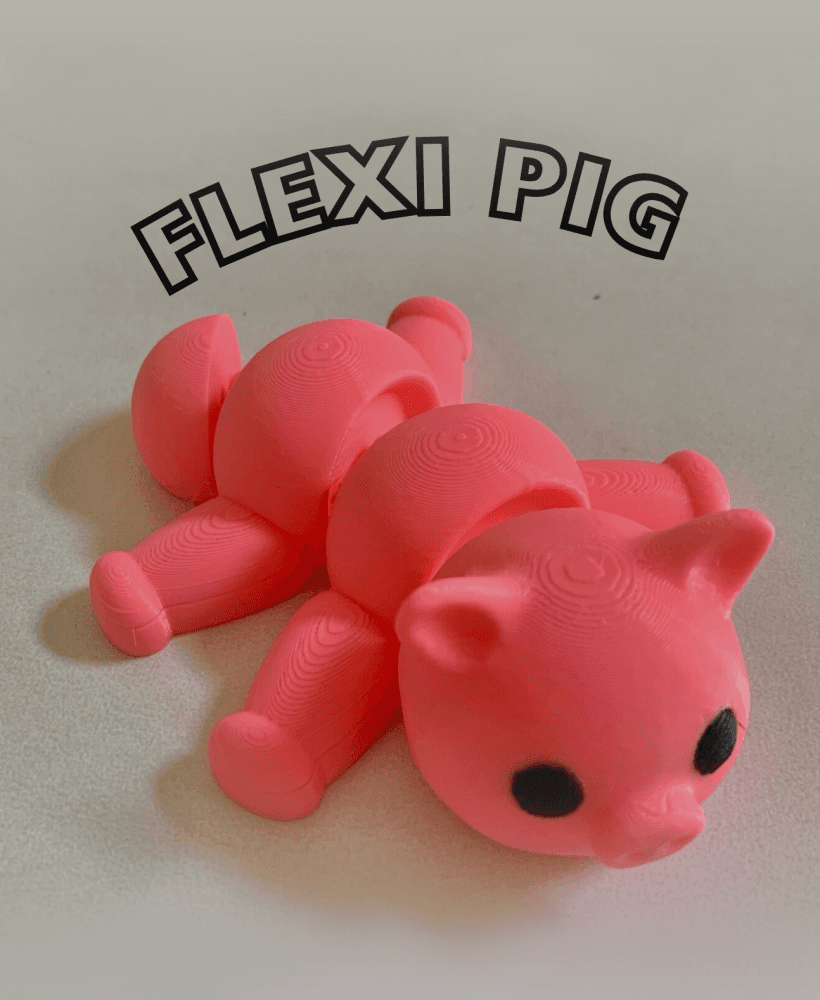 flexi pig 3d model