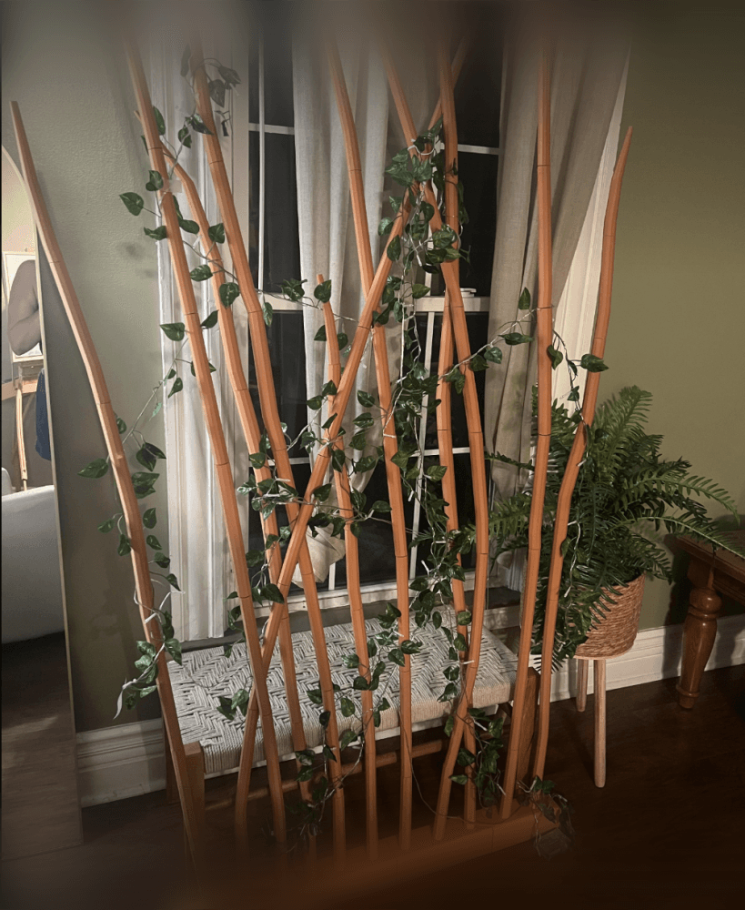 Nature Inspired Boho Room Divider Decor 3d model