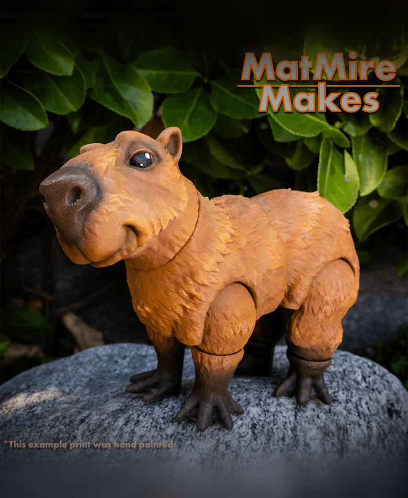 Capybara - Articulated Figure 3d model