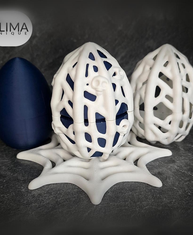 Dragon - spider web egg 3d model