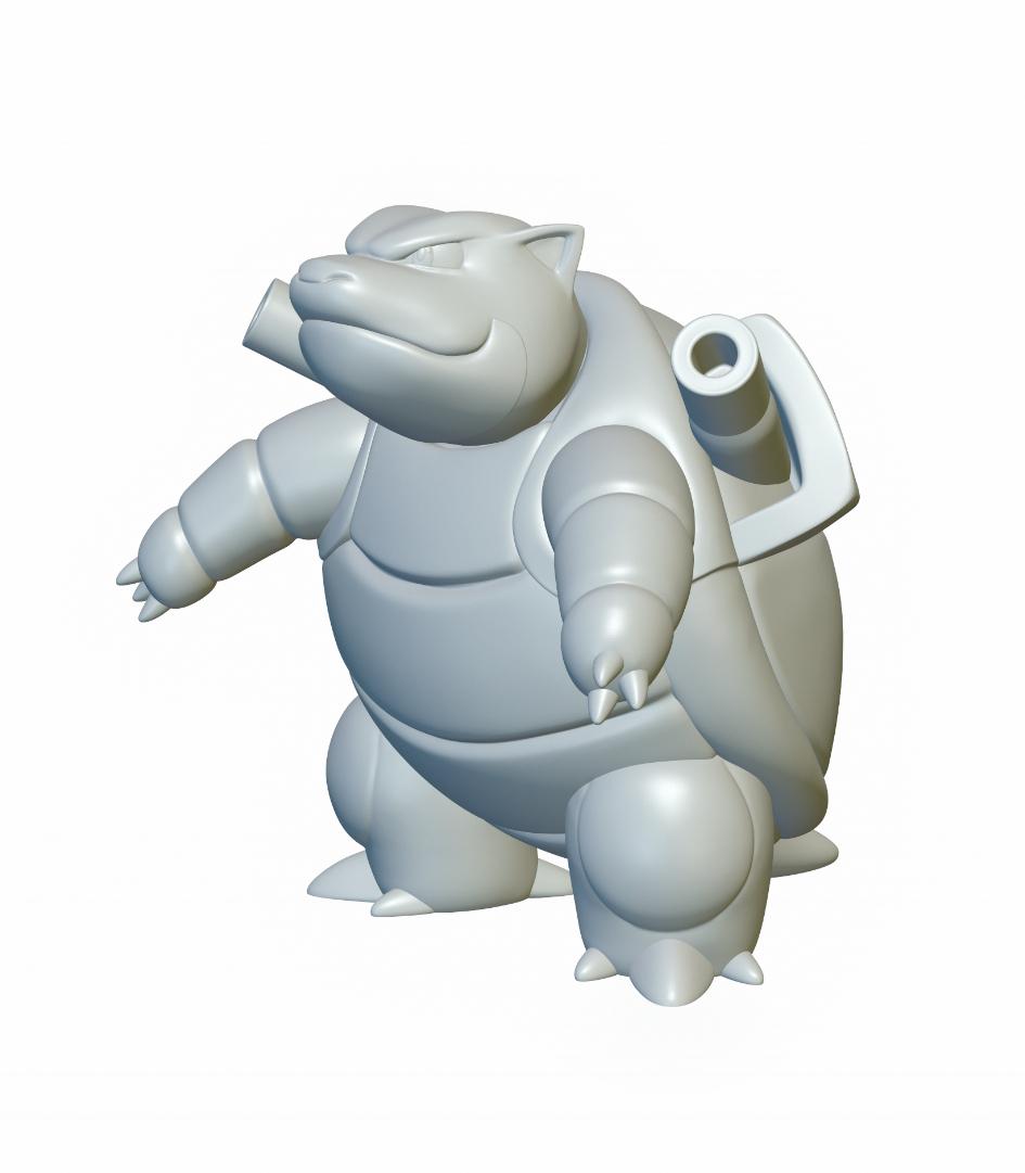 Pokemon Blastoise #9 - Optimized for 3D Printing 3d model