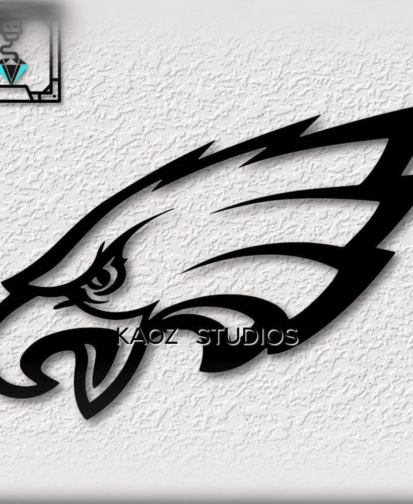 philadelphia eagles wall art football team wall decor logo decoration 3d model