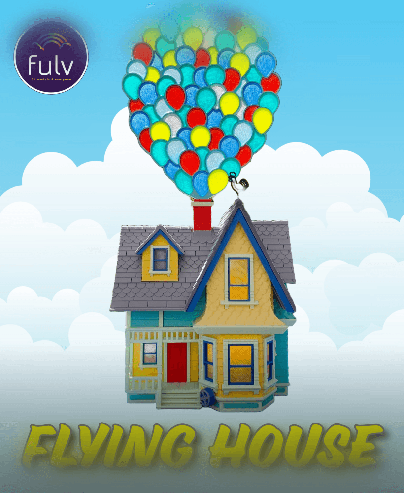 The Flying House 3d model