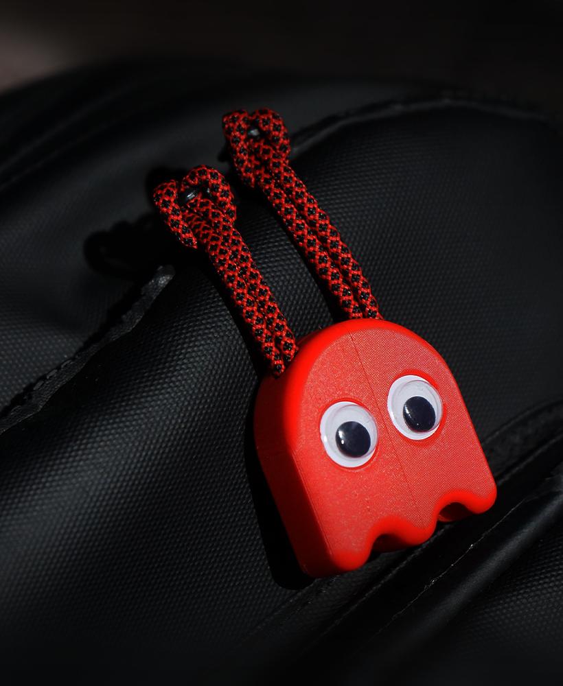 Zipper Pull - Ghost (Pac Man) 3d model