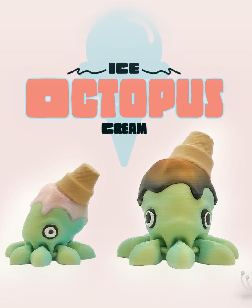 M3D - Ice Cream Octopus (Personal Use) 3d model