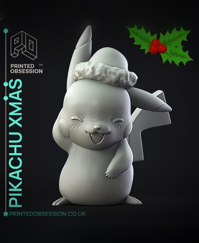 pikachu xmas - Pokemon - Fan Art 3d model