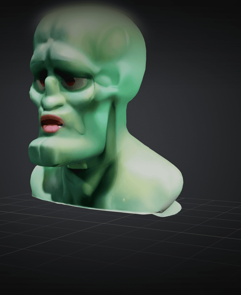 Handsome Squidward 3d model