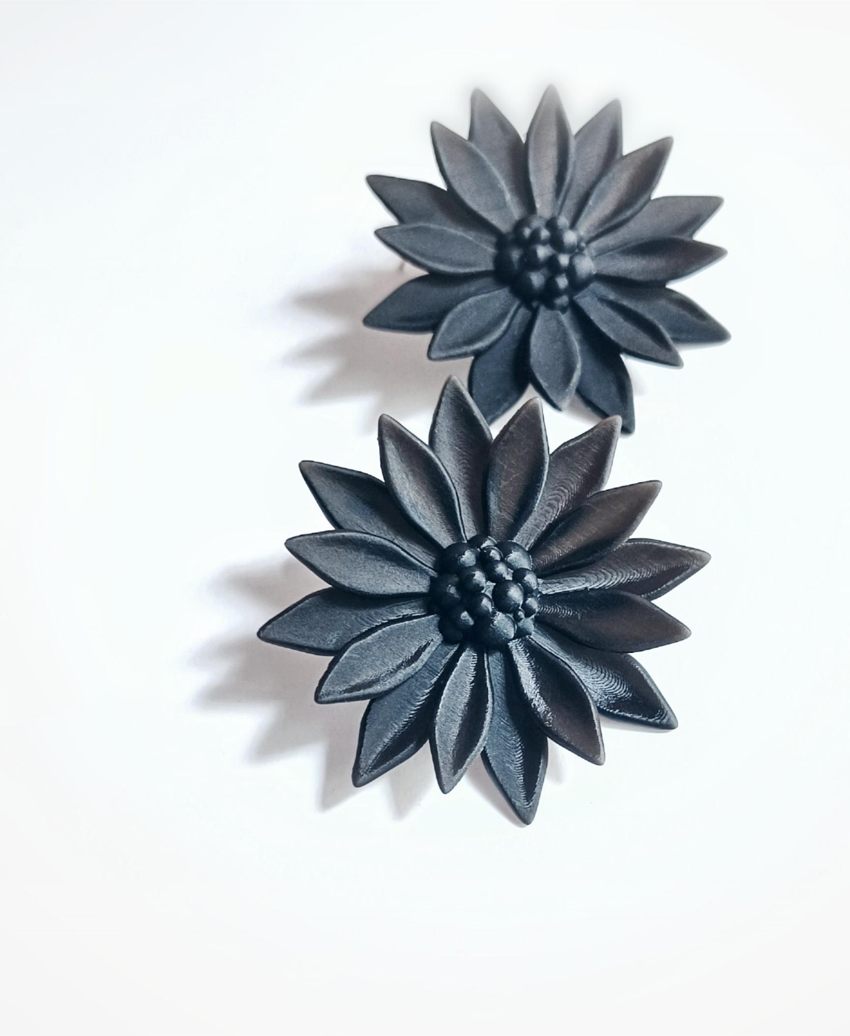 ''Sonaflower'' for ear studs 3d model