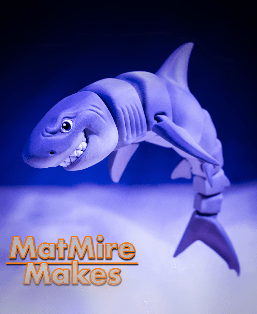 Great White Shark - Articulated Figure 3d model