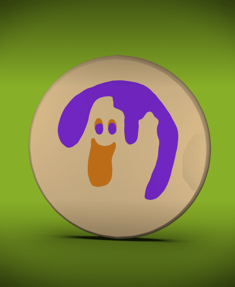 Iconic Cookie Coaster -Ghost 3d model