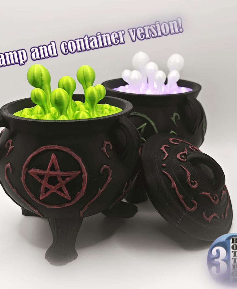 Witches' Cauldron, lamp and container version! 3d model