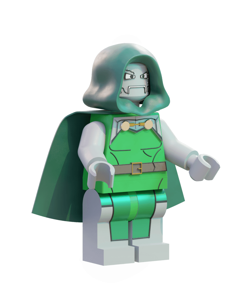 LEGO Dr. Doom 3d model