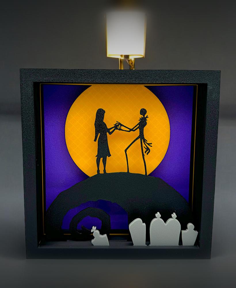 The Nightmare Before Christmas Home Decor Jack Skellington 3d Shadow Box 3d model