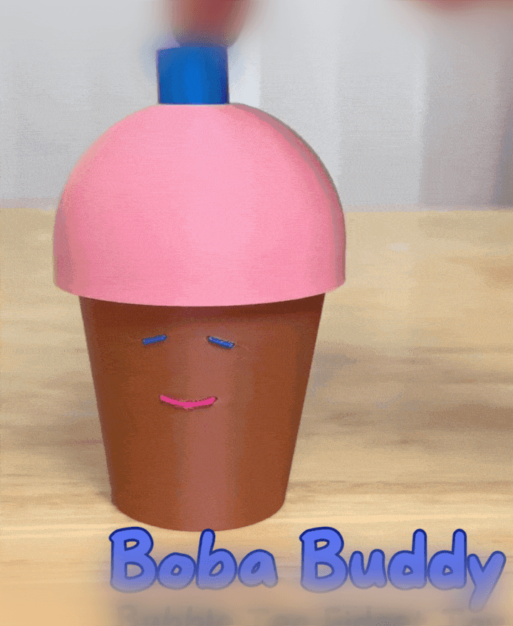 Boba Buddy Bubble Tea Fidget Toy 3d model