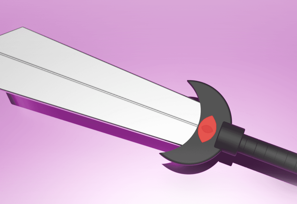 Cult Of The Lamb Cosplay/Display Prop Sword (Snap-Fit) 3d model