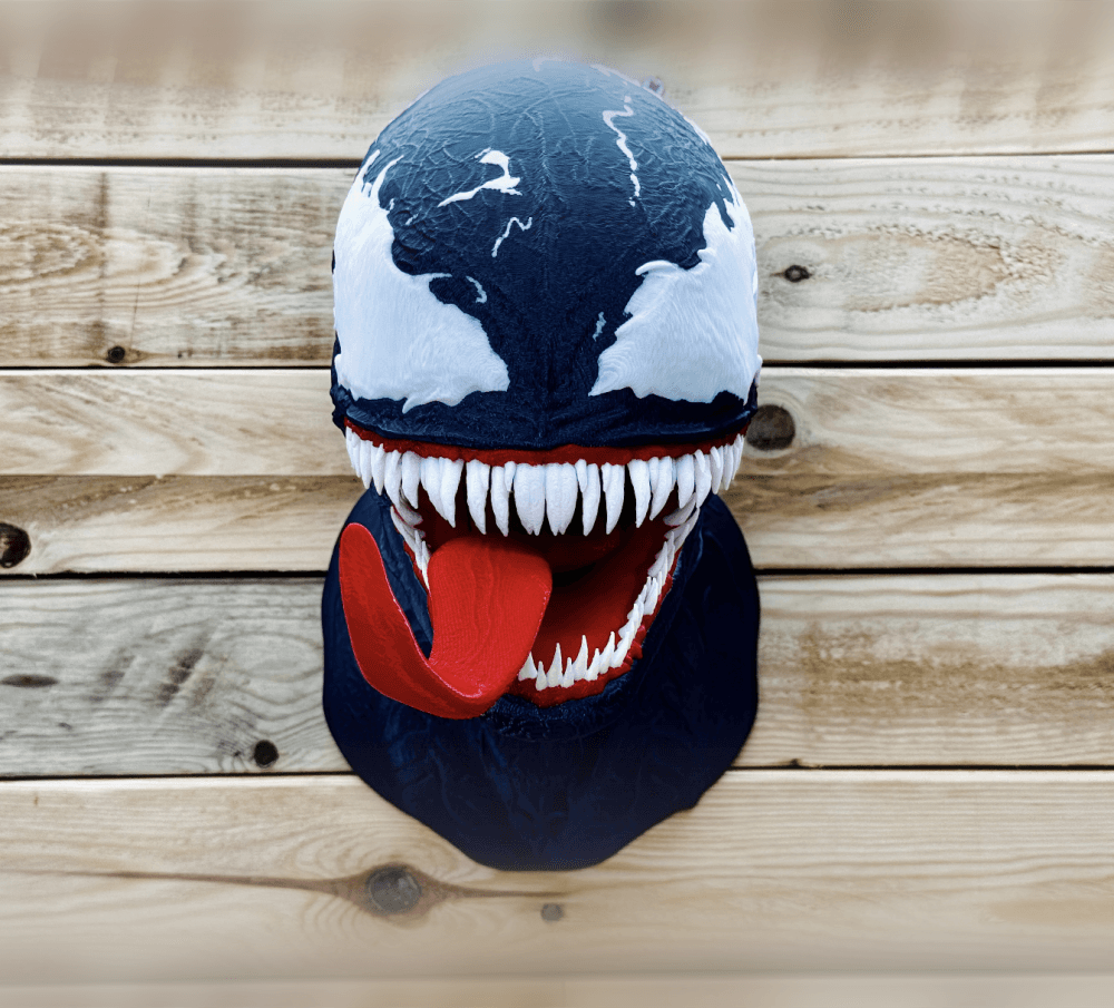 Venom Inspired Bust - Wall Mounted 3d model