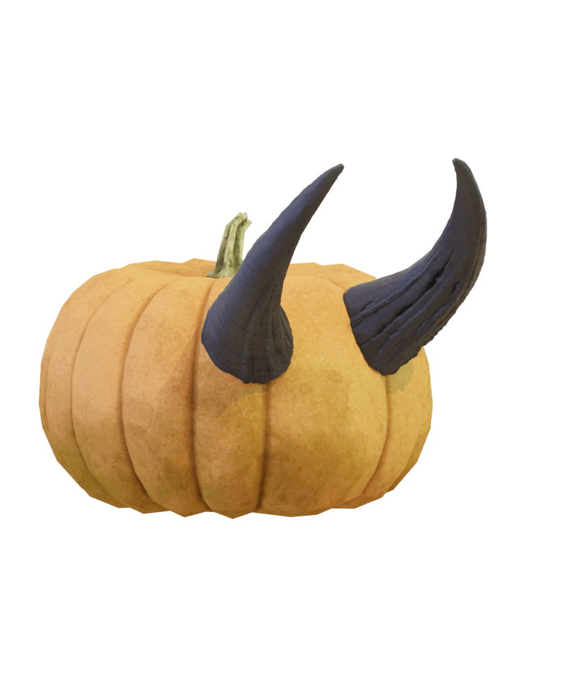 Mr Pumpkin Head Horns 5 3d model