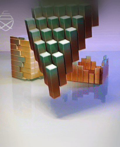 Pixel Cube Rectangle   3d model