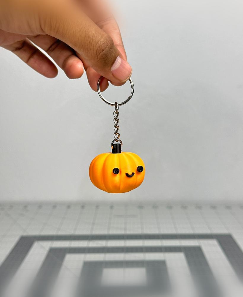 Cute Pumpkin Keychain 3d model