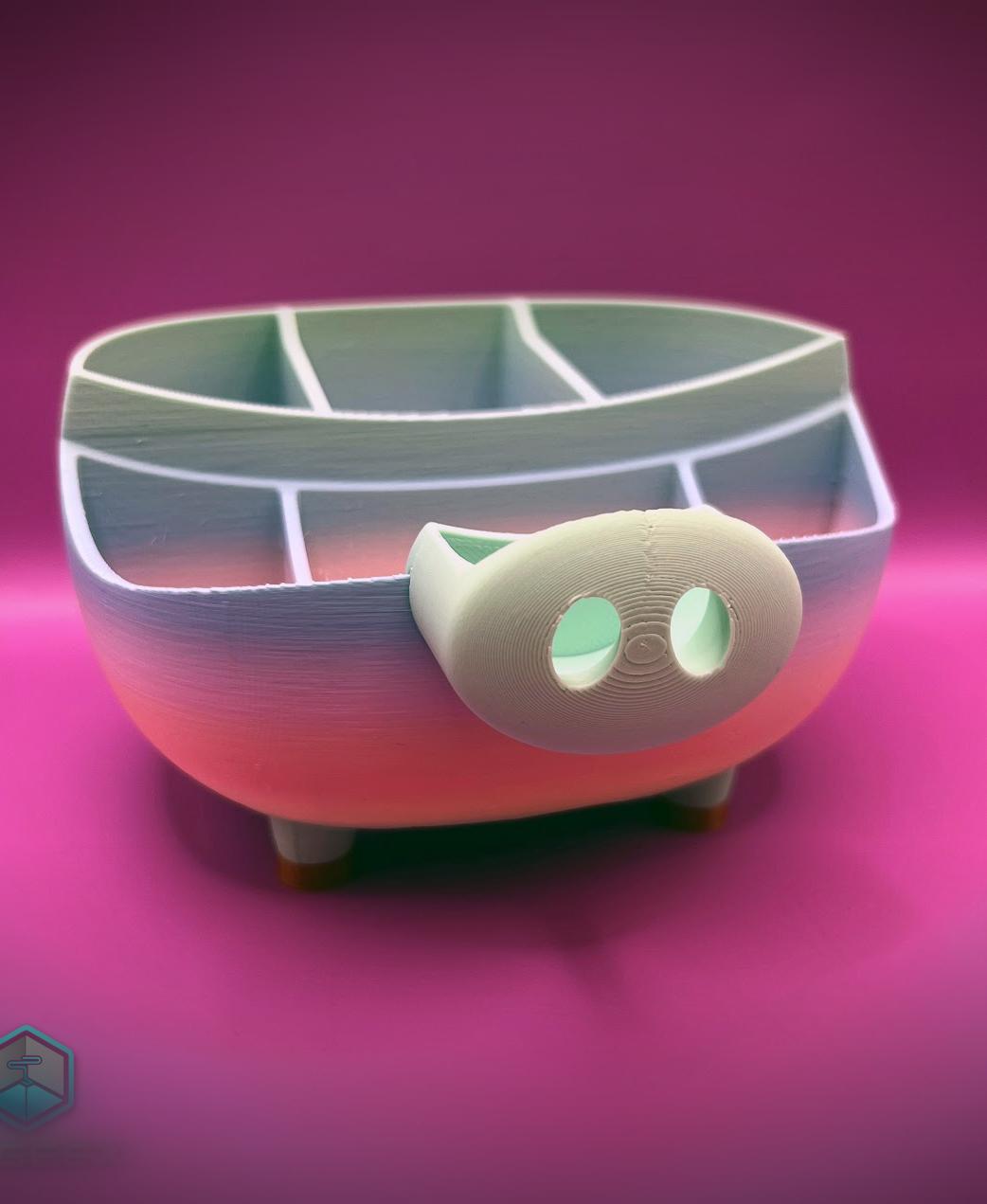 Piggy Desktop Organizer 3d model